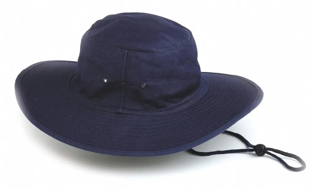 Cotton Drill Wide Brim Hat - Closed Crown Industro