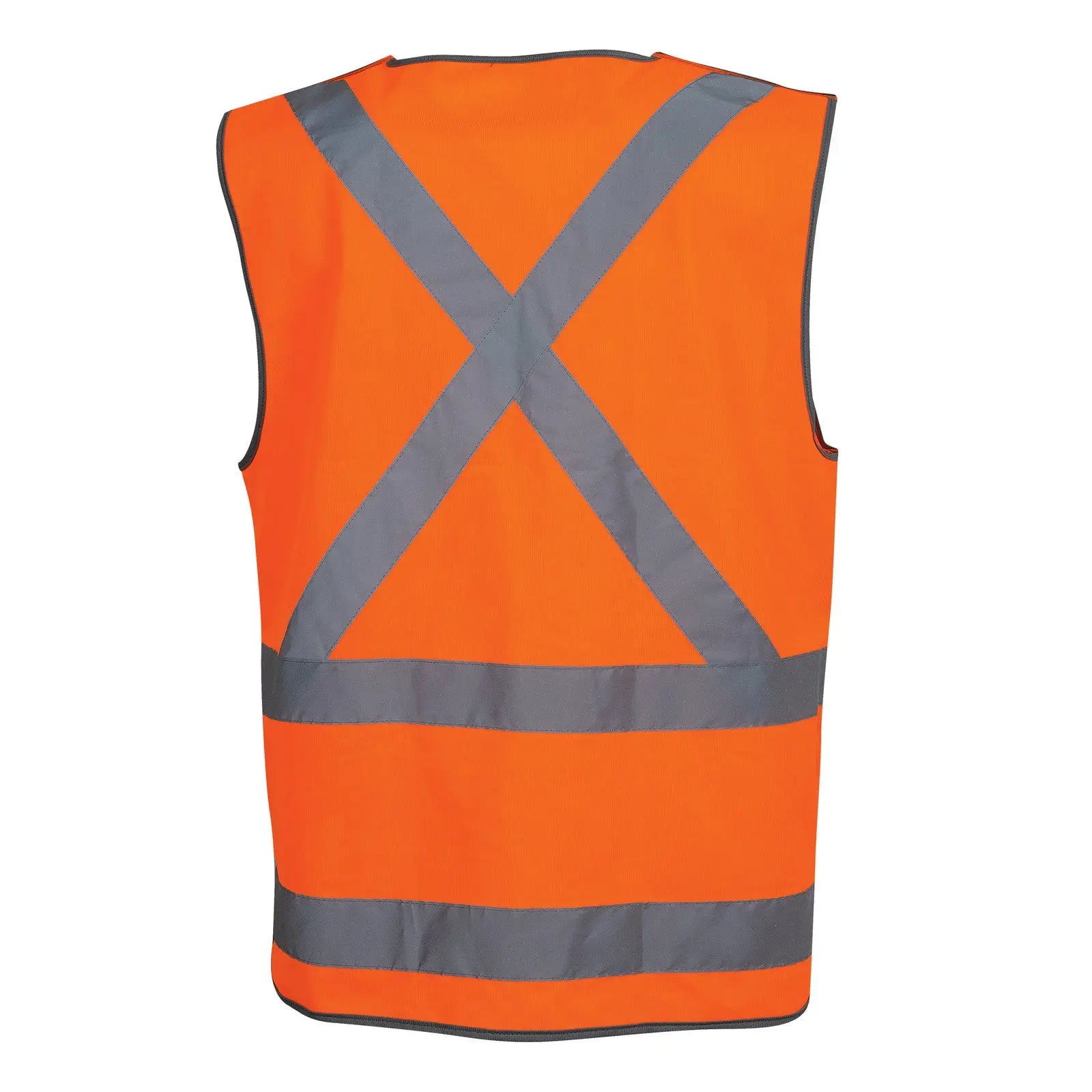 Rail Safety Vest Pull Apart - Fluoro Orange Reflective Force360