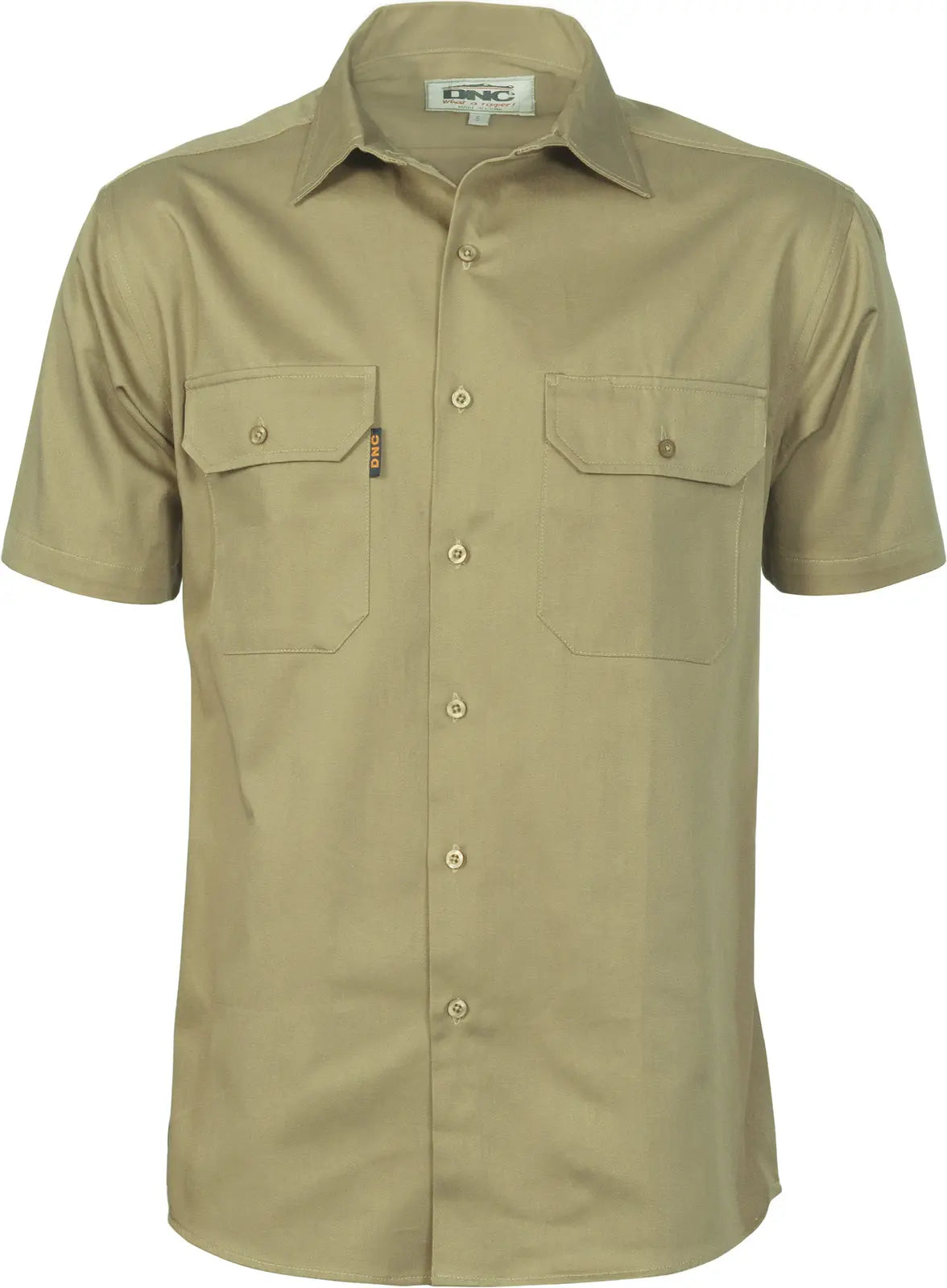 Cool Breeze Cotton Drill Workshirt - Short Sleeve DNC