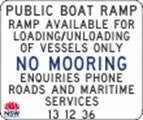 Public Wharf No Mooring Sign Industroquip