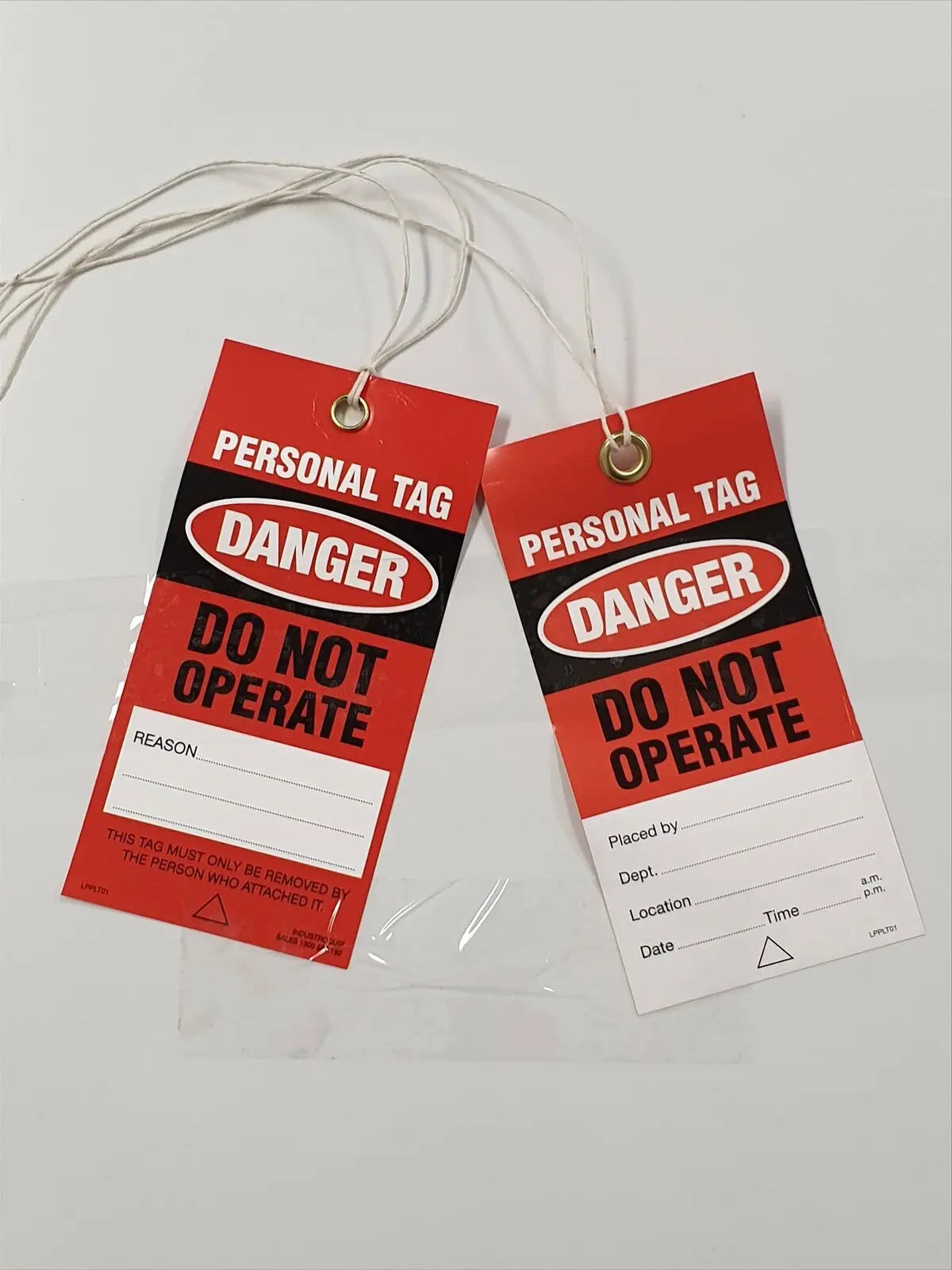 Exoguard™ Premium Lock Out Mining Tags- Danger Do Not Operate-Pack of 100 Industroquip