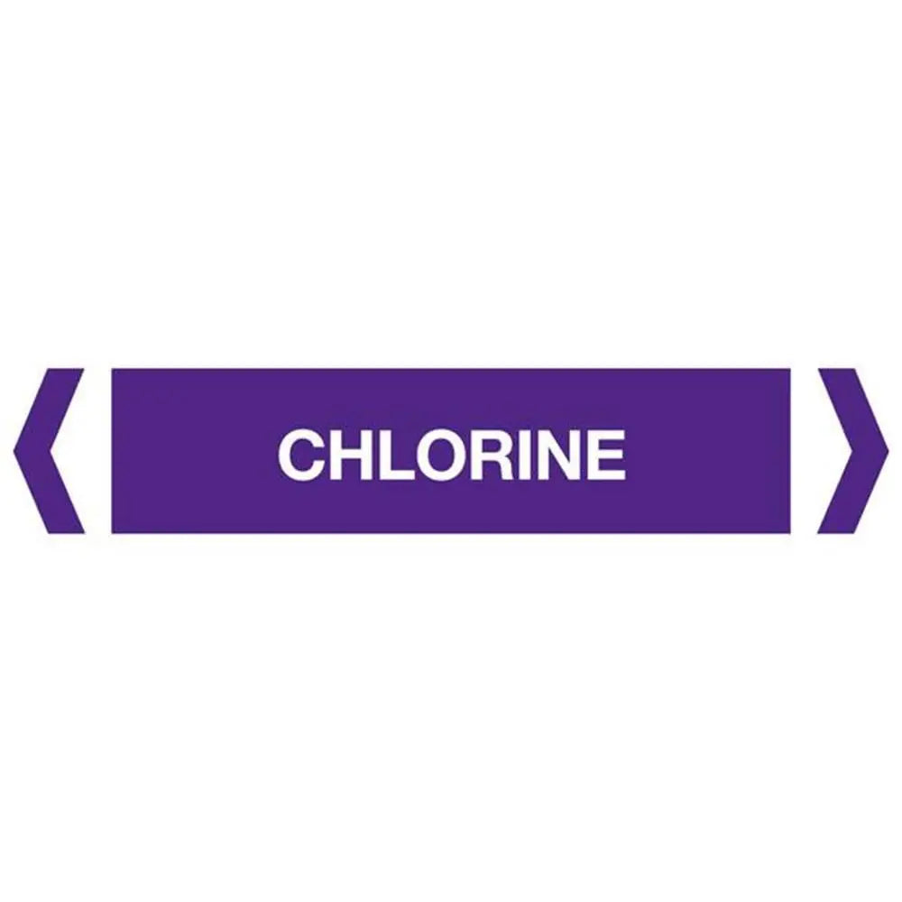Chlorine Pipe Marker (Pack of 10) Industroquip