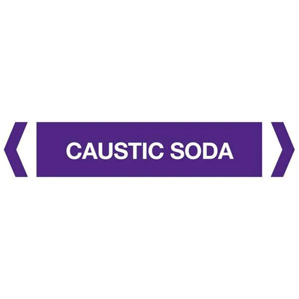 Caustic Soda Pipe Marker (Pack of 10) Industroquip