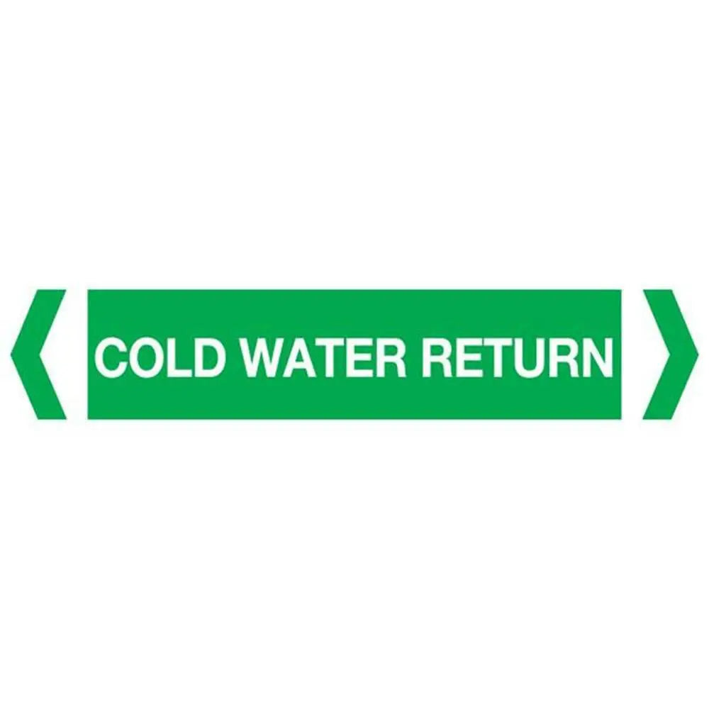 Cold Water Return Pipe Marker (Pack Of 10) Industroquip
