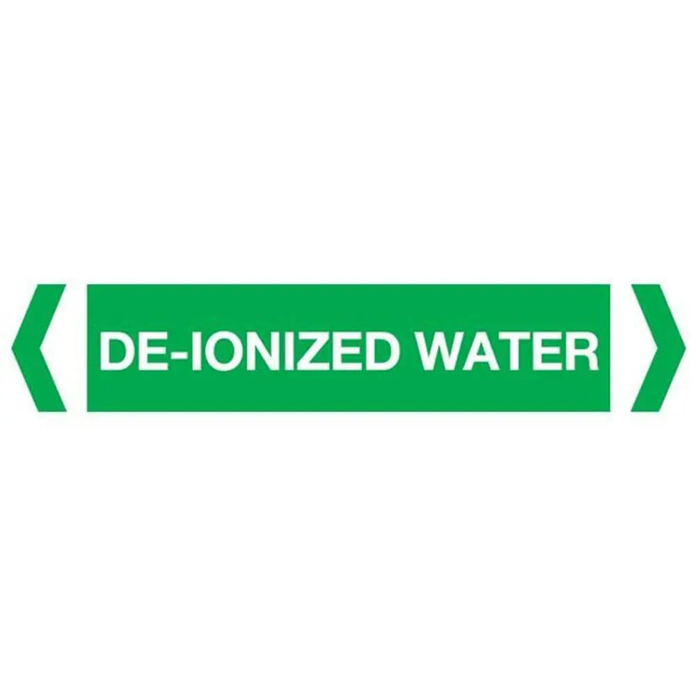 De-Ionized Water Pipe Marker (Pack Of 10) Industroquip