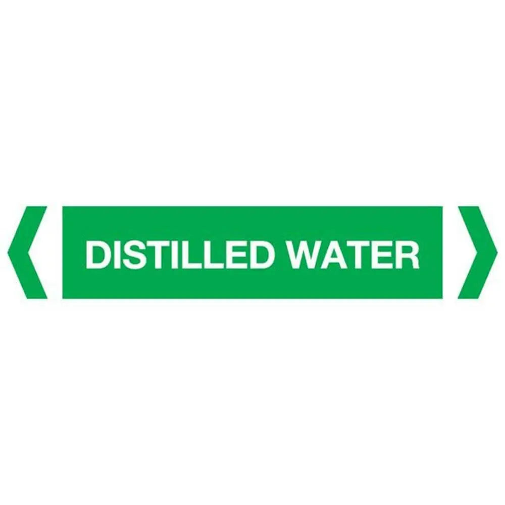 Distilled Water Pipe Marker (Pack Of 10) Industroquip