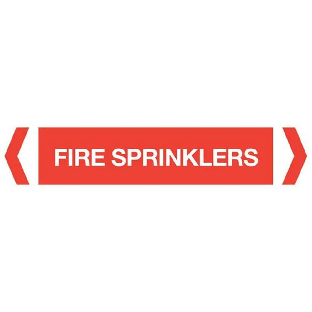 Fire Sprinklers Pipe Marker (Pack Of 10) Industroquip