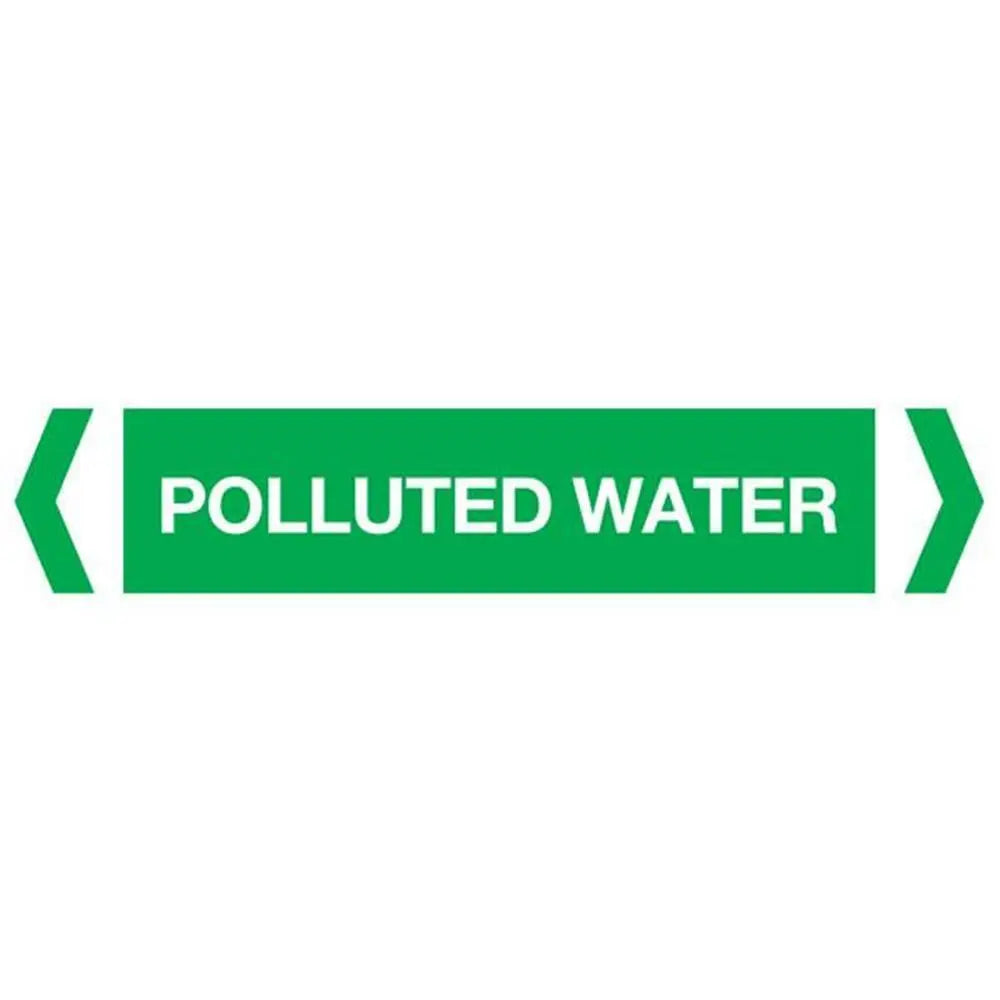 Polluted Water Pipe Marker (Pack of 10) Industroquip