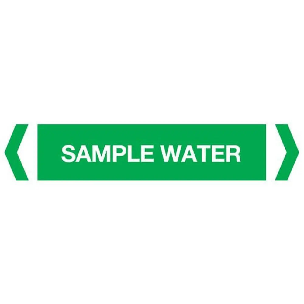 Sample Water Pipe Marker (Pack Of 10) Industroquip