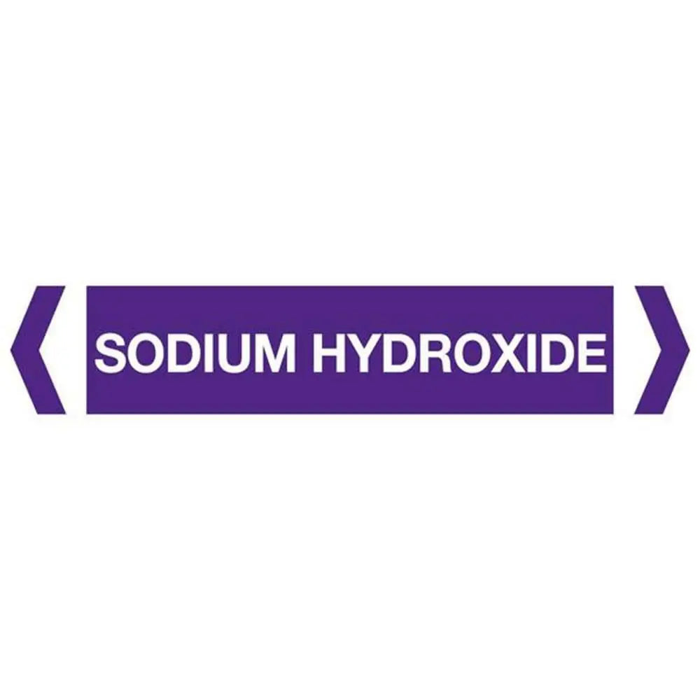 Sodium Hydroxide Pipe Marker (Pack Of 10) Industroquip