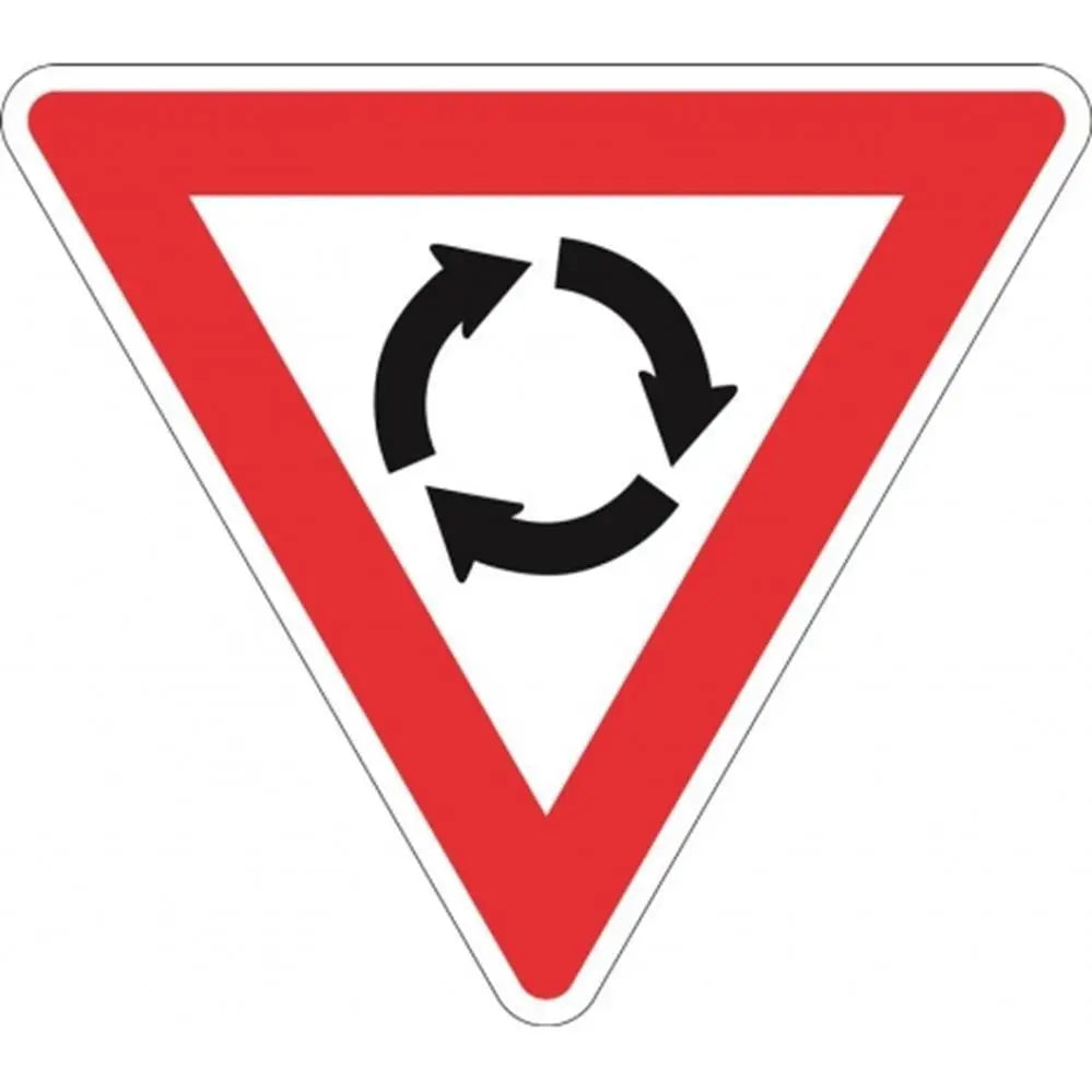 R1-3 Roundabout Sign- Class 1 Reflective Sign Industroquip