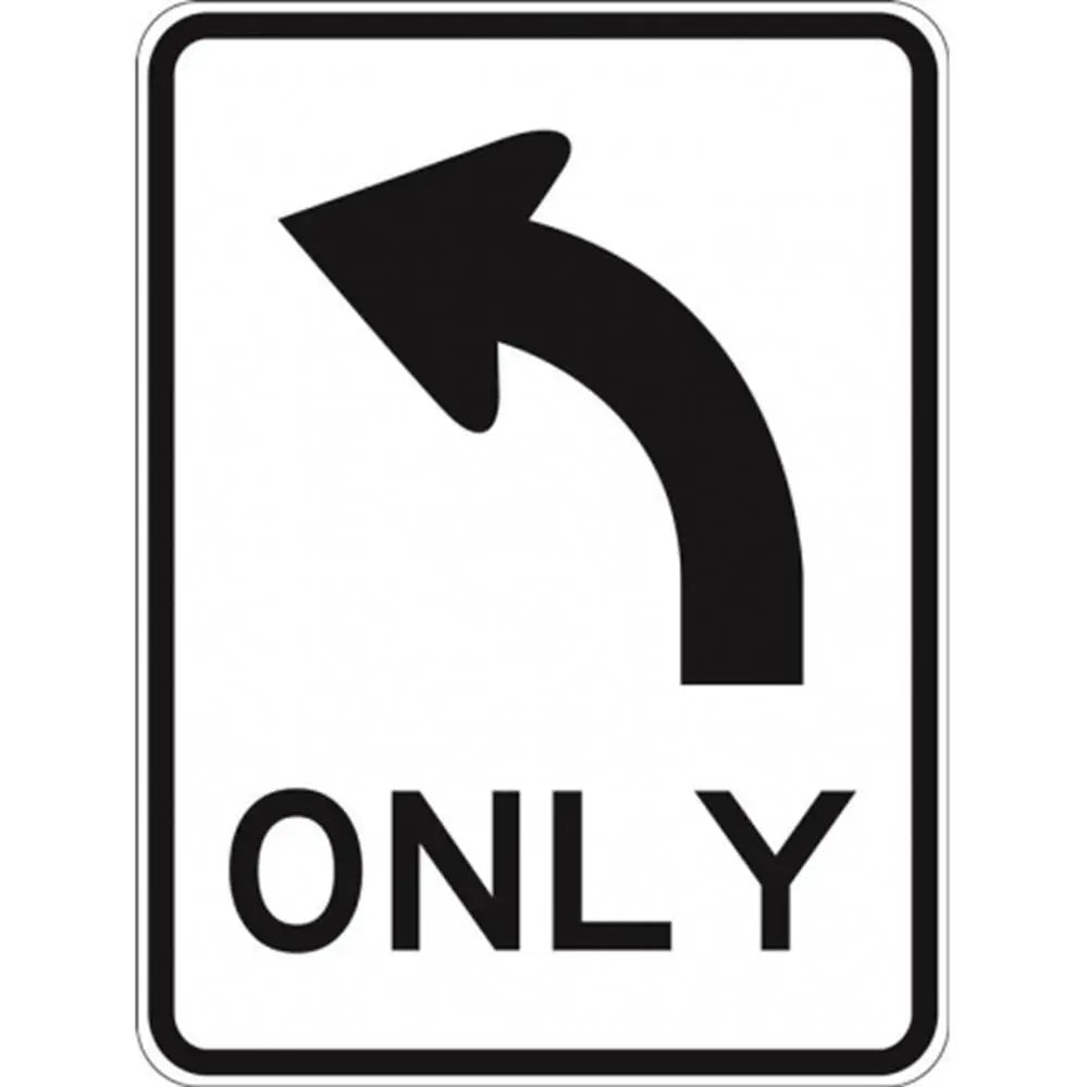R2-14AL Left Turn Only- Class 1 Reflective Industroquip
