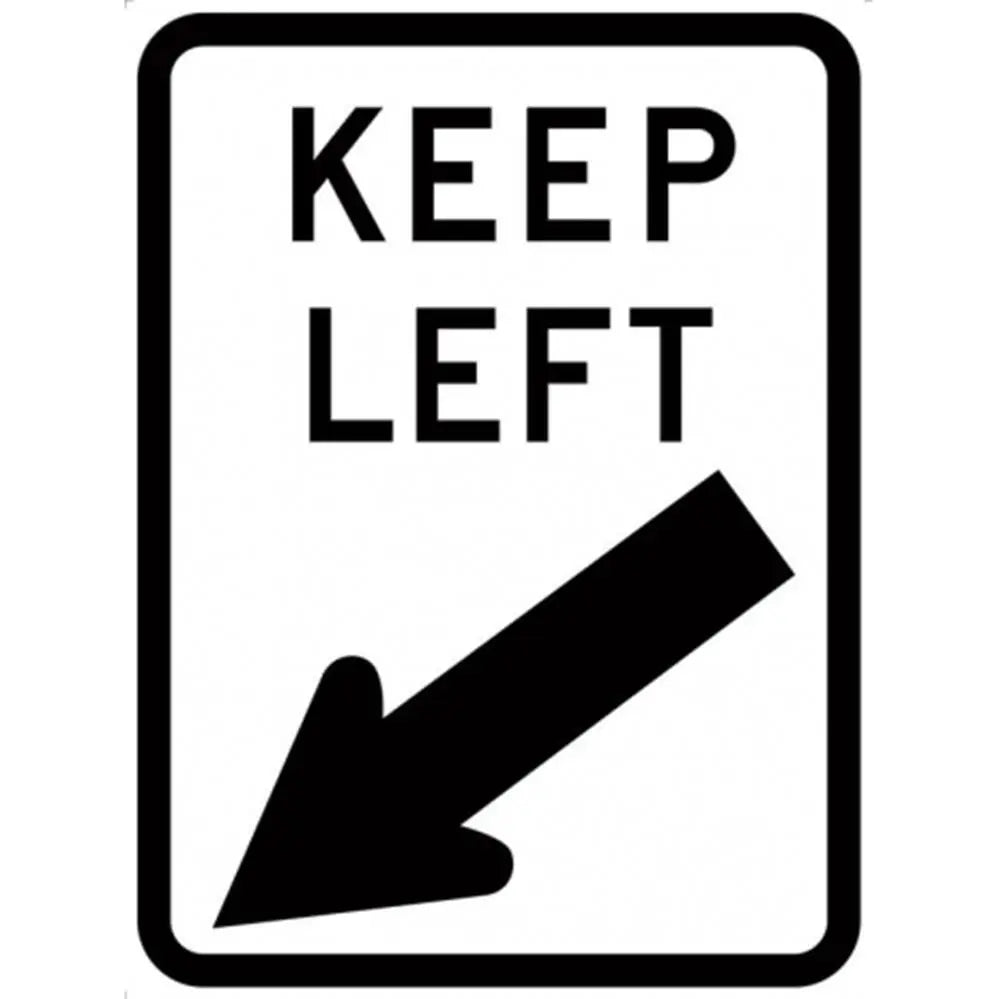 R2-3- Keep Left Sign Industroquip