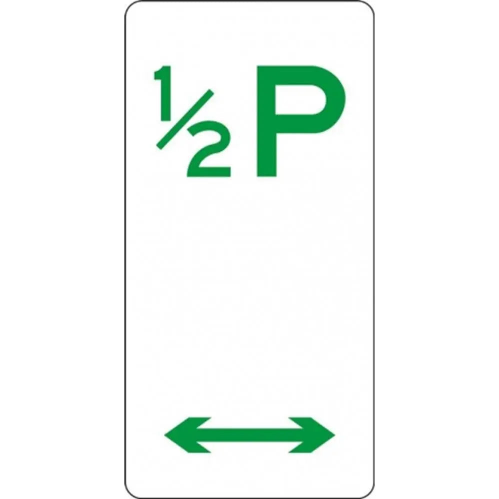R5-16_D Multi-Directional 30 Minute Parking Sign - 225mm x 450mm Industroquip