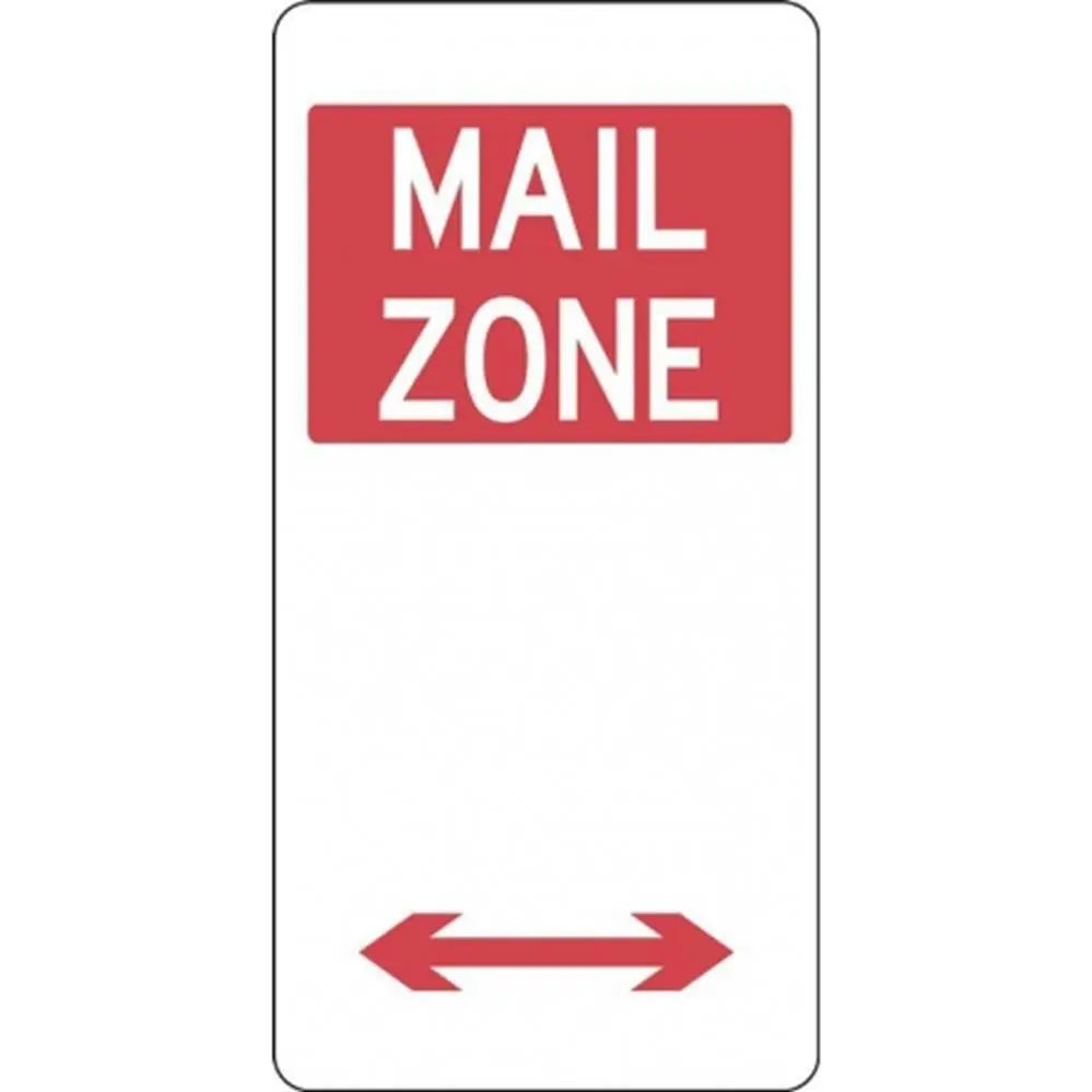 R5-26_D Multi-Directional Arrow Mail Zone Sign- Class 1 Reflective - 225mm x 450mm Industroquip