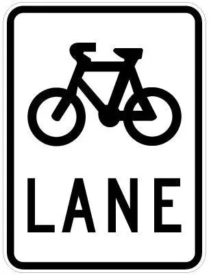 R7-1-4 Bicycle Lane Sign Industroquip