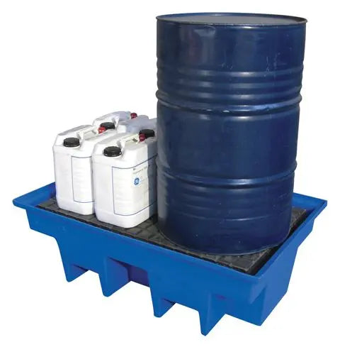 SpillSupport™ 2 in Line 2 Drum Heavy Duty Spill Pallet Bund