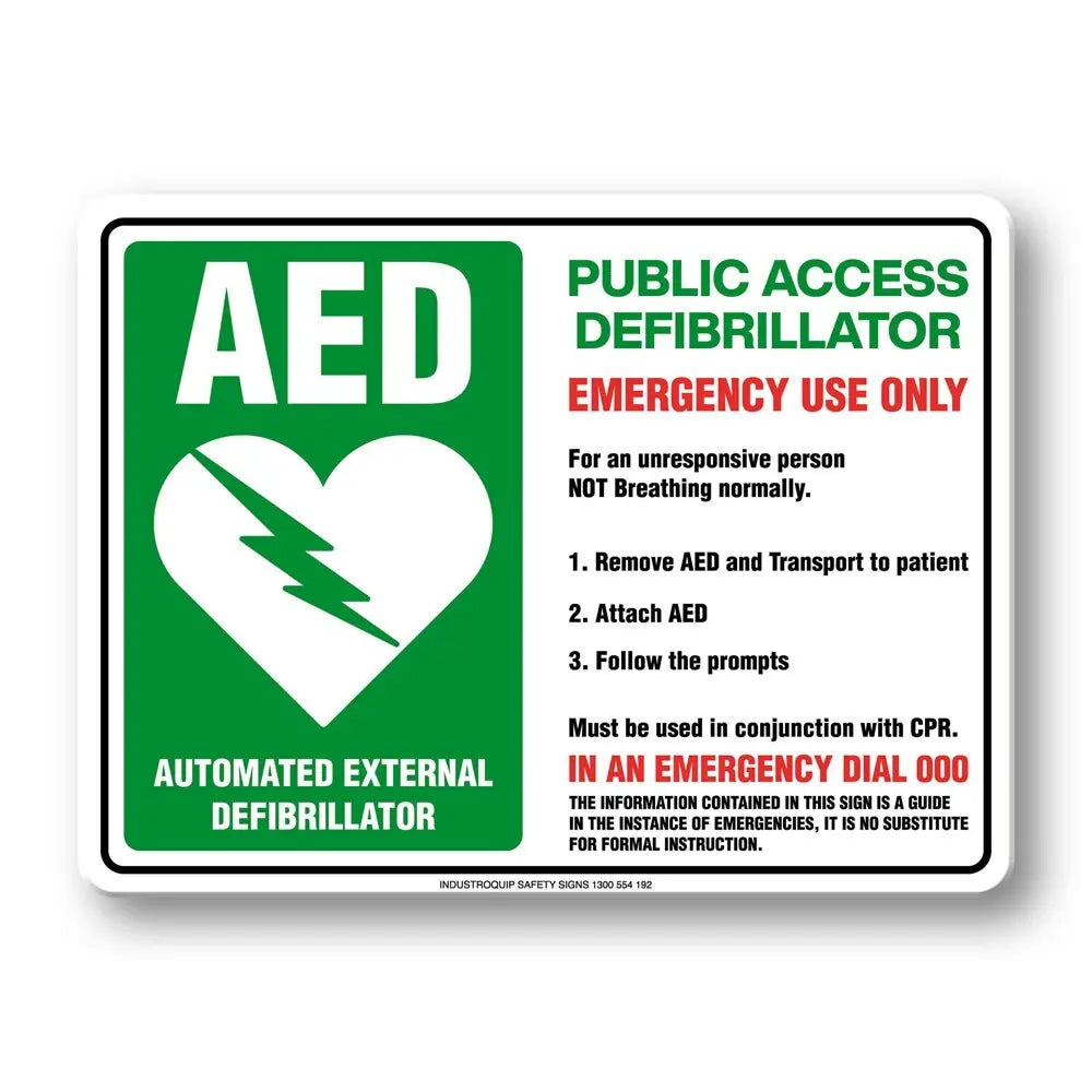 Emergency Sign - Public Access Defibrillator Industroquip
