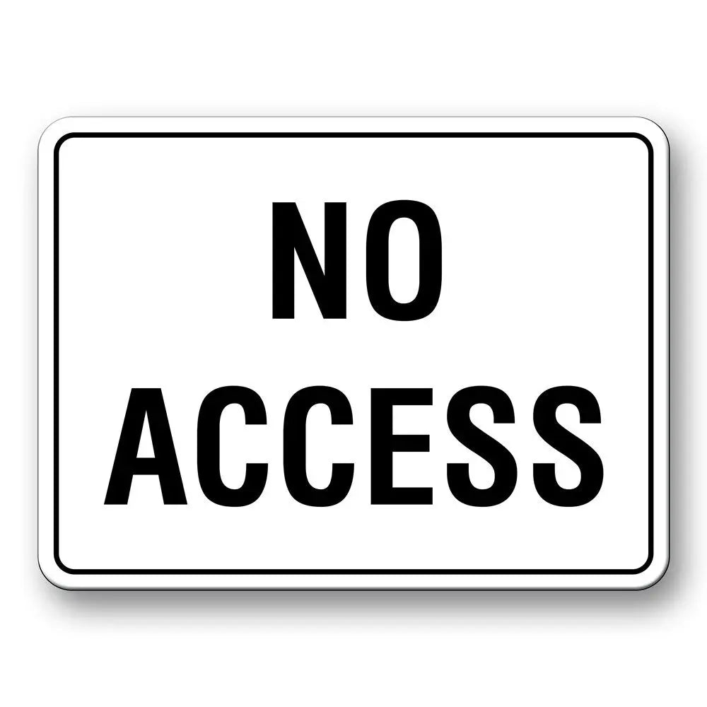 Notice Sign - No Access Industro