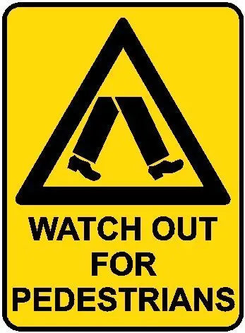 Hazard Sign - Watch Out For Pedestrians Industroquip