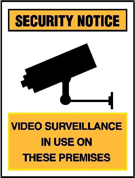 Security Sign - Video Surveillance In Use On These Premises Industroquip