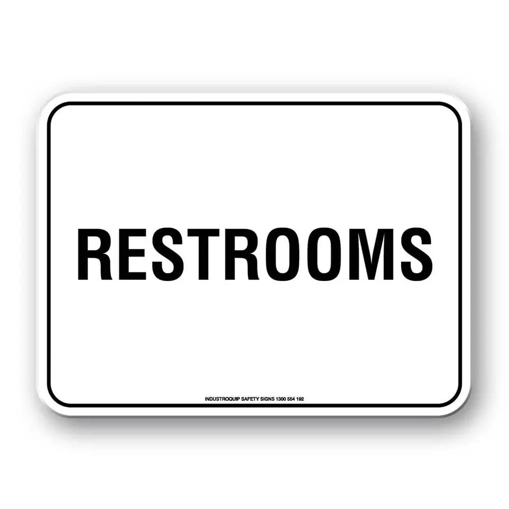 Notice Sign - Restrooms Industro