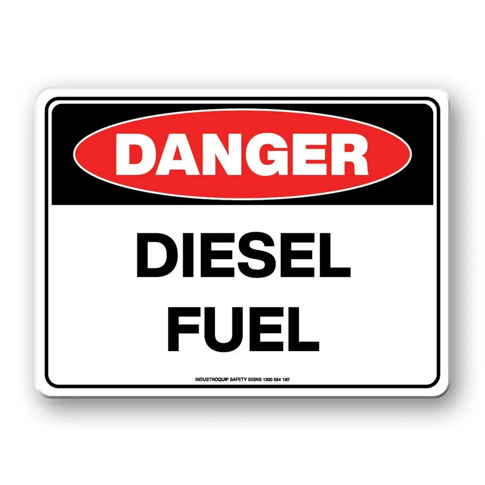 Danger Sign - Diesel Fuel Industroquip