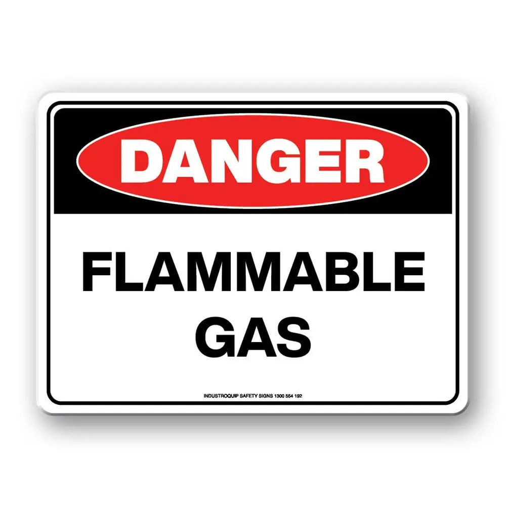 Danger Sign - Flammable Gas Industroquip