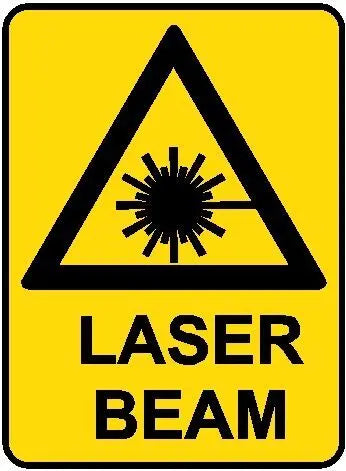 Hazard Sign - Laser Beam Industroquip