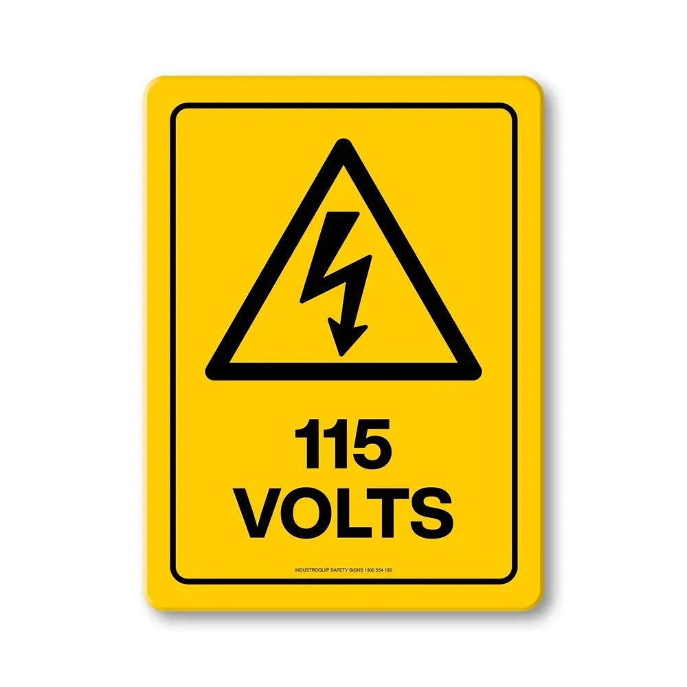 Hazard Sign - 115 Volts Industroquip