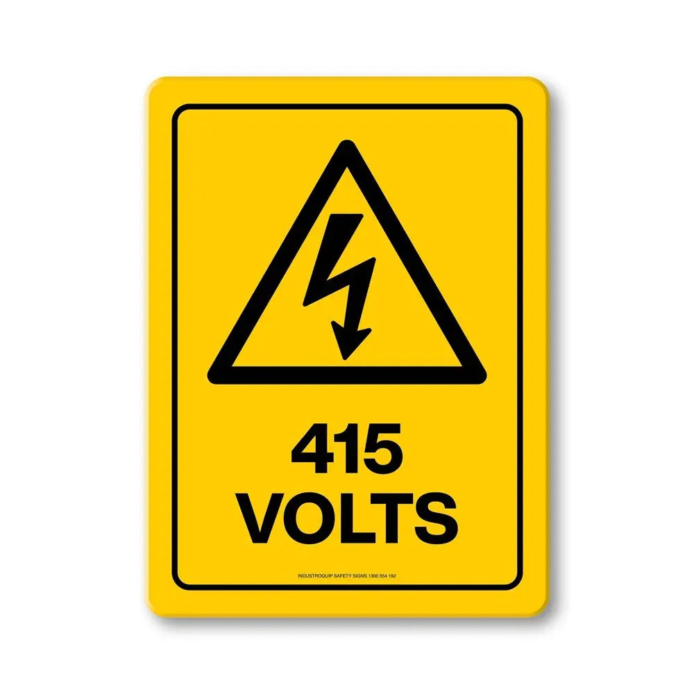 Hazard Sign - 415 Volts Industroquip