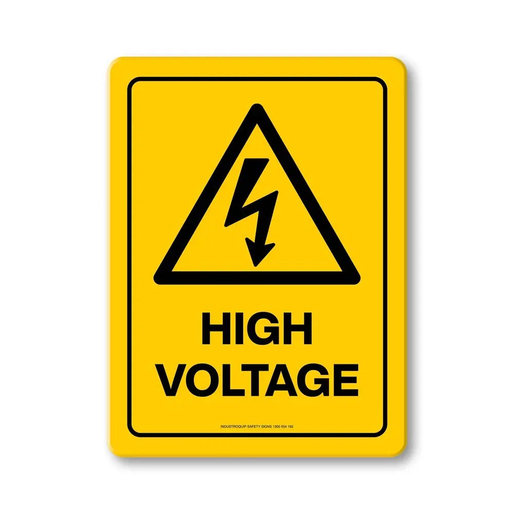 Hazard Sign - High Voltage Industroquip