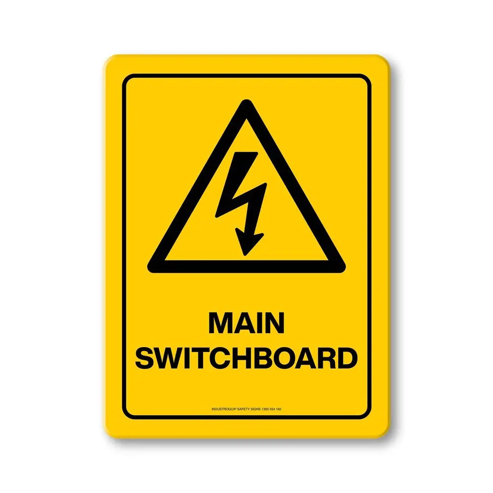 Hazard Sign - Main Switchboard Industroquip