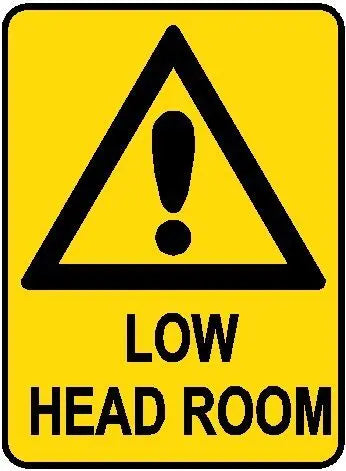 Hazard Sign - Low Headroom Industroquip