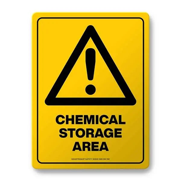 Warning Sign - Chemical Storage Area Industroquip