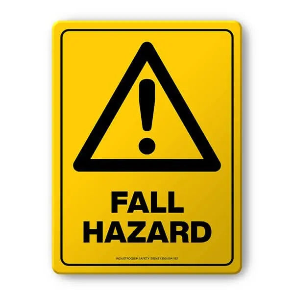 Warning Sign - Fall Hazard Industroquip