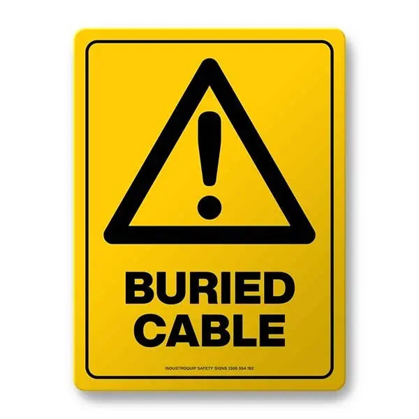 Warning Sign - Buried Cable Industroquip