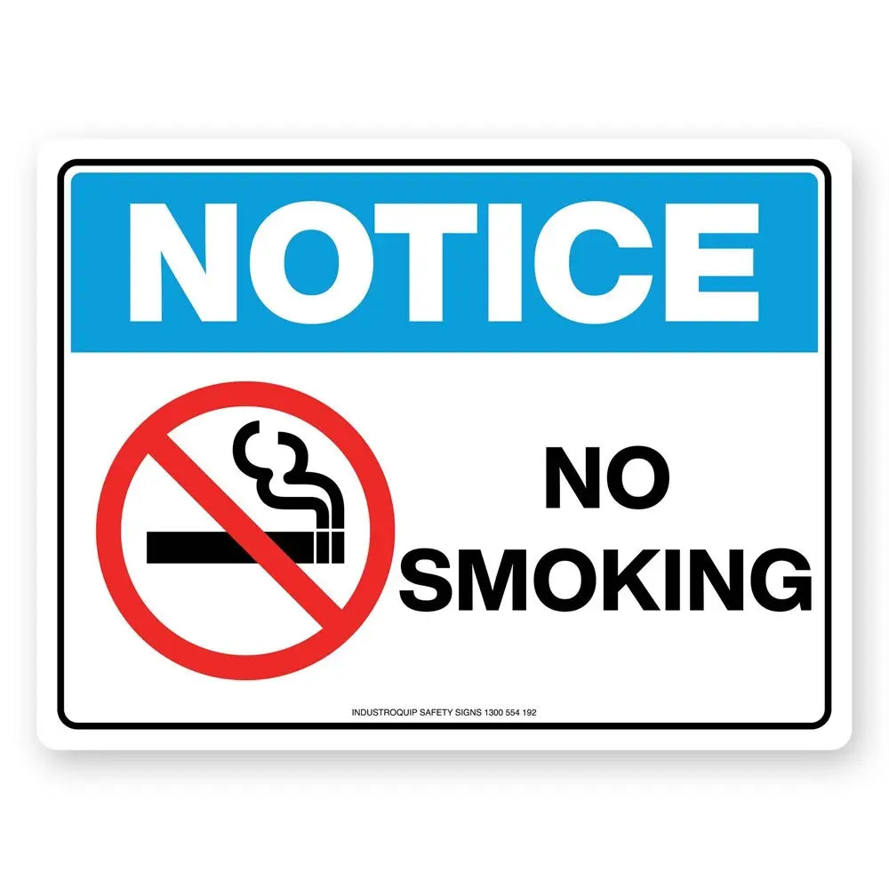 Notice Sign - No Smoking Industroquip