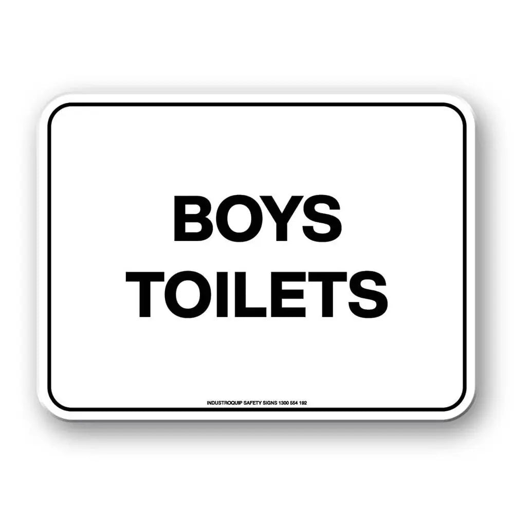 Notice Sign - Boys Toilets Industroquip