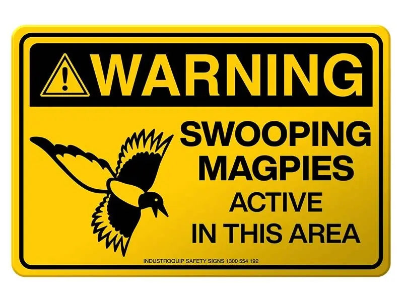 Warning Sign - Swooping Magpies Industroquip