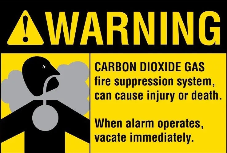 Warning Sign - Carbon Dioxide Industro
