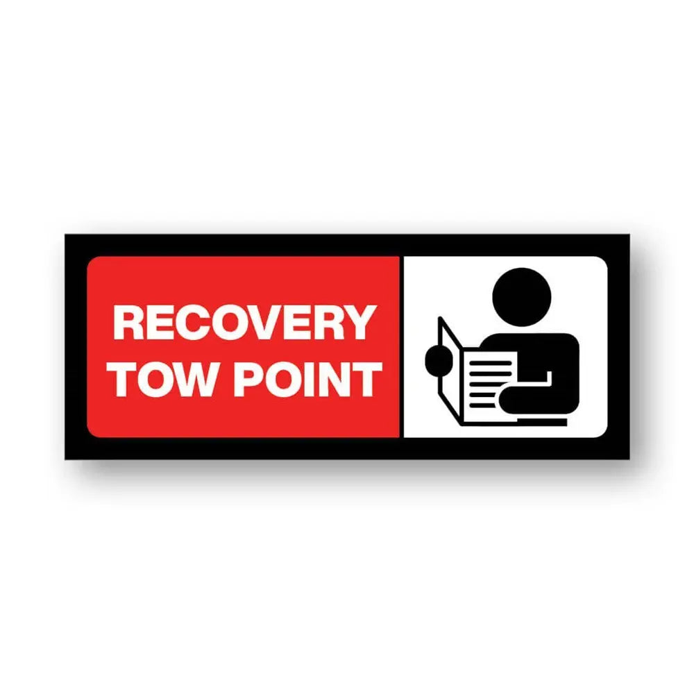 Recovery Tow Point Stickers - Pack of 10 | Industroquip