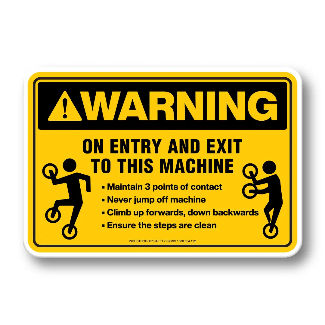 3 Points of Contact Stickers - Pack of 10 Industro