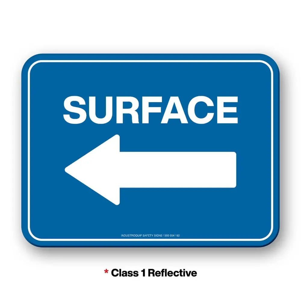 Mining Sign - Surface With Arrow Left Industroquip