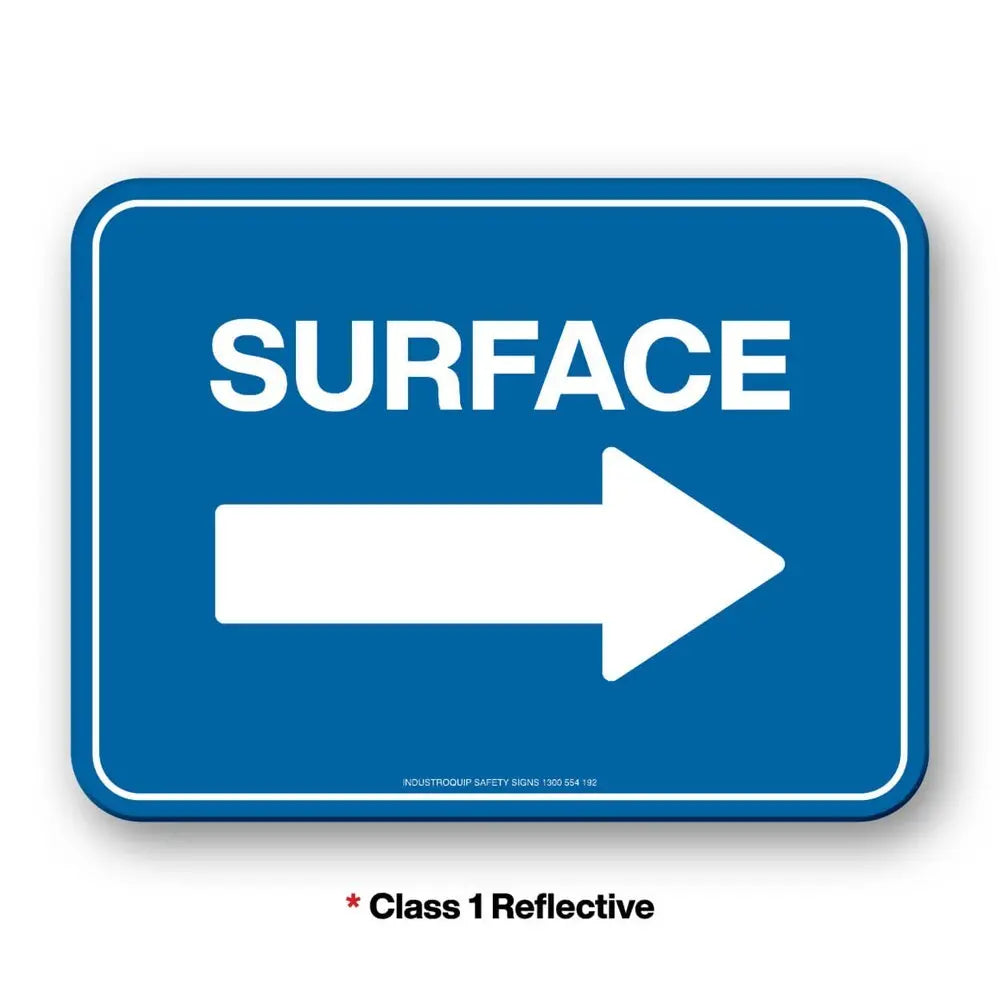 Mining Sign - Surface With Arrow Right Industroquip