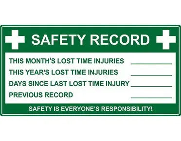 Safety Record Board - Metal Industroquip