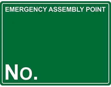 Emergency Assembly Point Custom Number Sign Industroquip