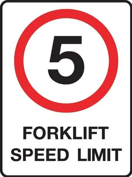 Forklift 5km Speed Sign Industroquip