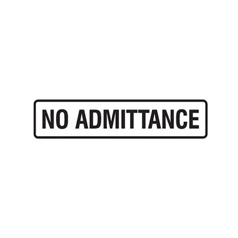 No Admittance Sticker (Pack of 5) Industroquip