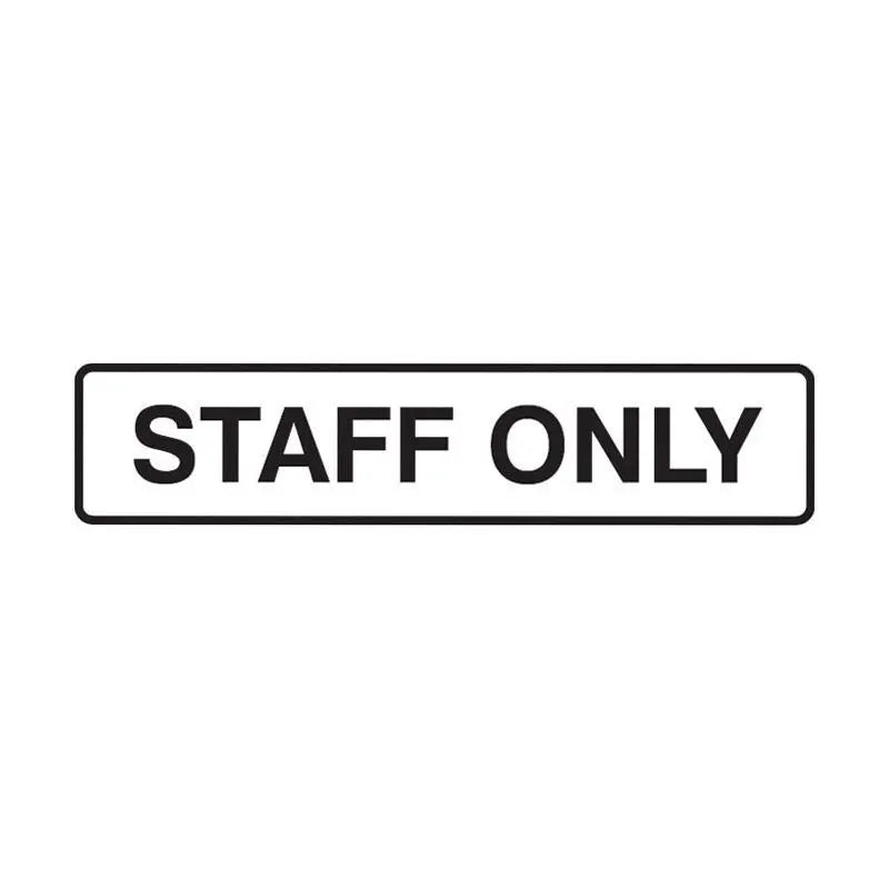 Staff Only Sticker (Pack of 5) Industroquip